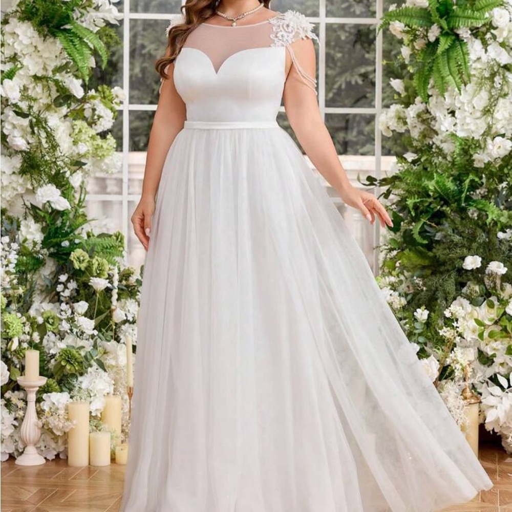 Elegant White Gown